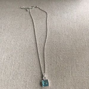 Ice Blue Pendant w/chain